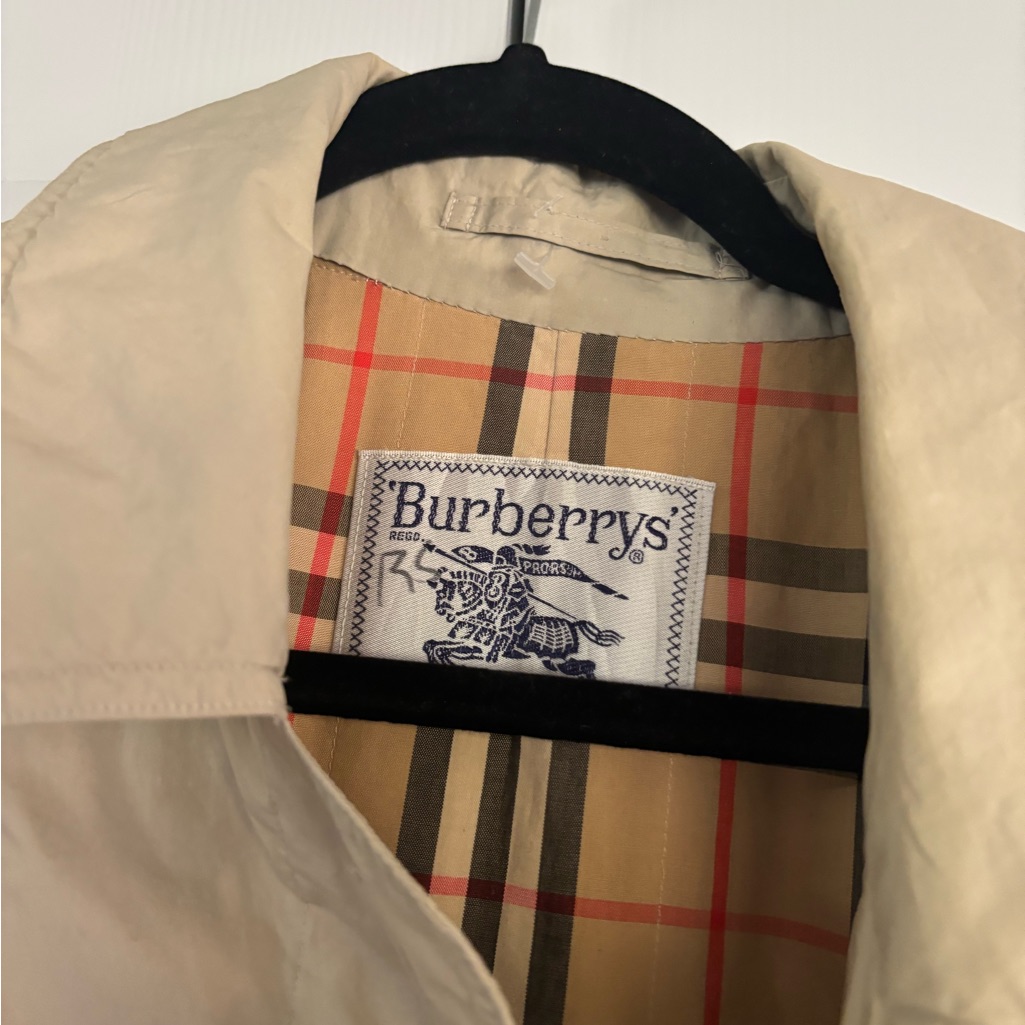 Burberrys Beige Plaid Jacket